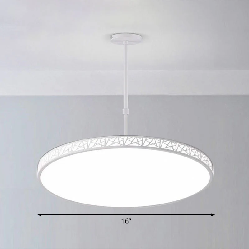 Metalen hol gesneden LED-hanglamp Moderne kroonluchterverlichting voor vergaderruimte Clearhalo