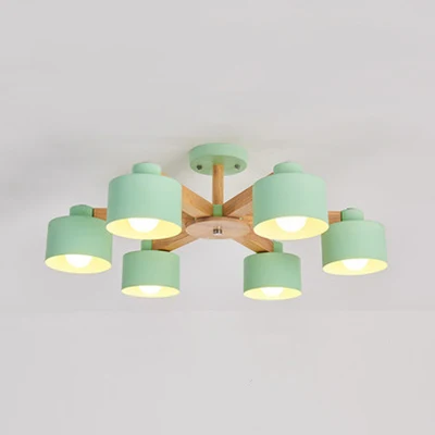 Metalen lampenkap Bell Shade Kroonluchter Plafondlamp Moderne ijzeren hanglamp Clearhalo