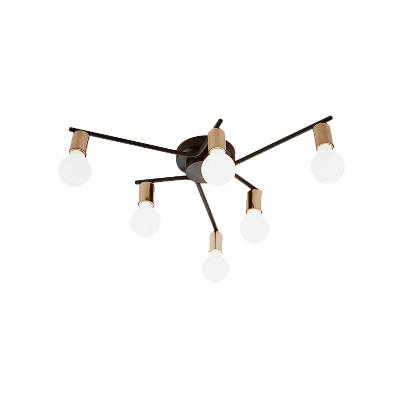 Metalen lange arm inbouwlamp Volwassen slaapkamer woonkamer Romantische plafondlamp Clearhalo