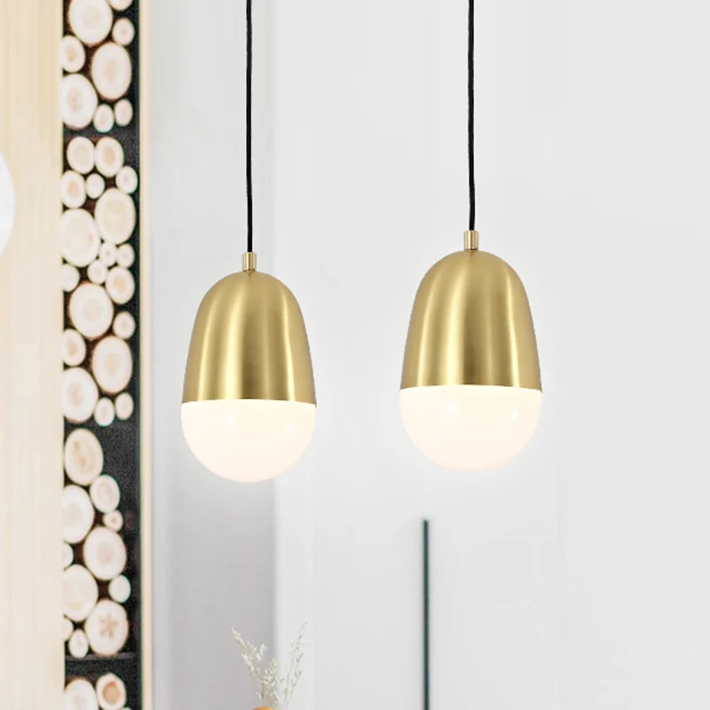 Metalen Pil Hanglamp Minimalisme 1 Lamp Messing Hangende Plafondlamp voor Slaapkamer Clearhalo