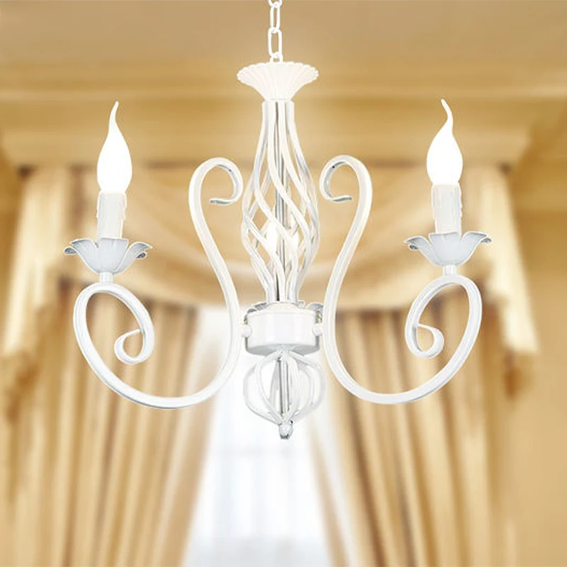 Metalen Spoetnik-kroonluchterverlichting Traditionele 3/5/6-lichts Woonkamer Hangende plafondlamp wit/groen Clearhalo