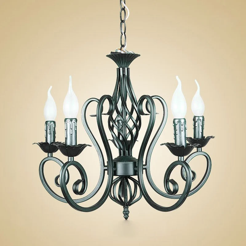 Metalen Spoetnik-kroonluchterverlichting Traditionele 3/5/6-lichts Woonkamer Hangende plafondlamp wit/groen Clearhalo