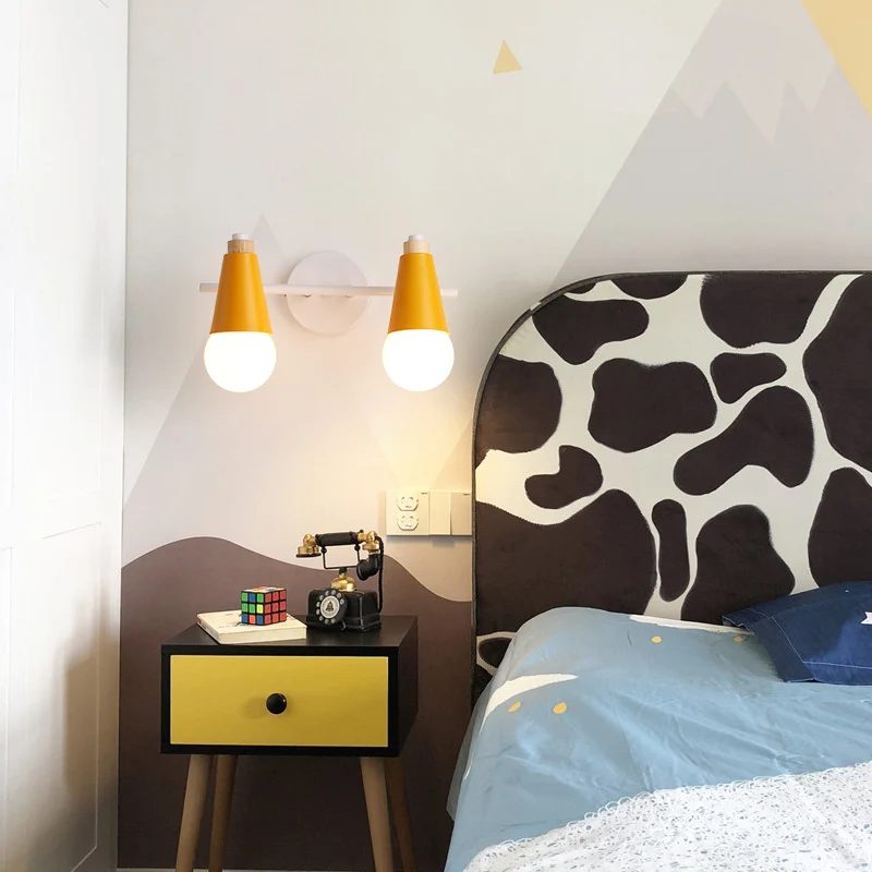 Metalen Sweet Cone Wandlamp Eetkamer Trap 2 Hoofden Scandinavisch Stijlvol Schanslicht Clearhalo