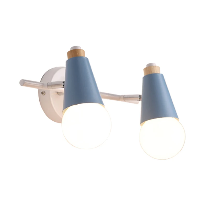 Metalen Sweet Cone Wandlamp Eetkamer Trap 2 Hoofden Scandinavisch Stijlvol Schanslicht Clearhalo