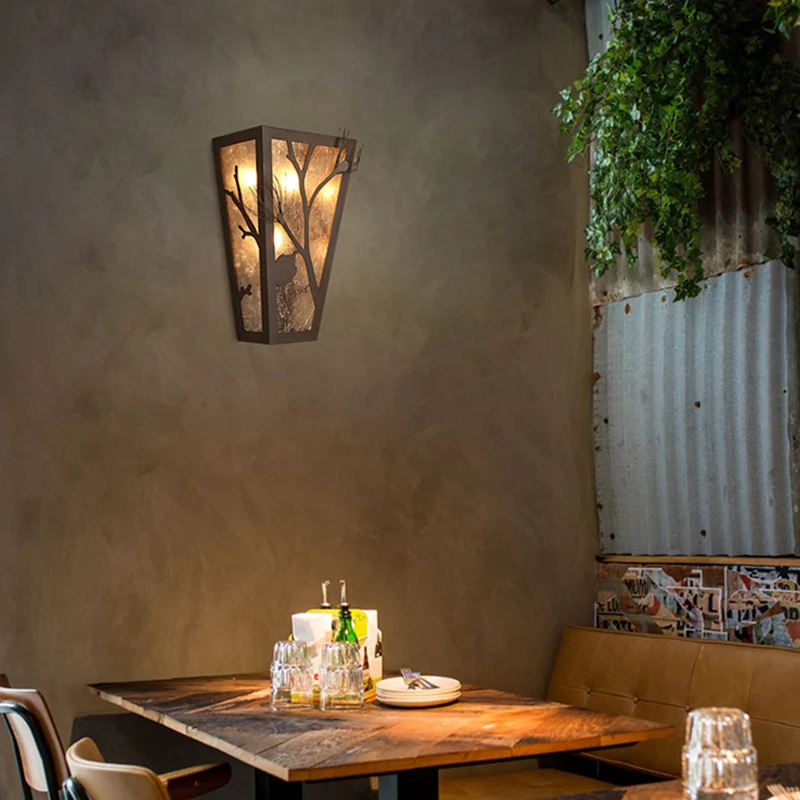 Metalen taps toelopende schansverlichting Traditioneel 1-kops restaurant wandgemonteerd lamparmatuur roest Clearhalo
