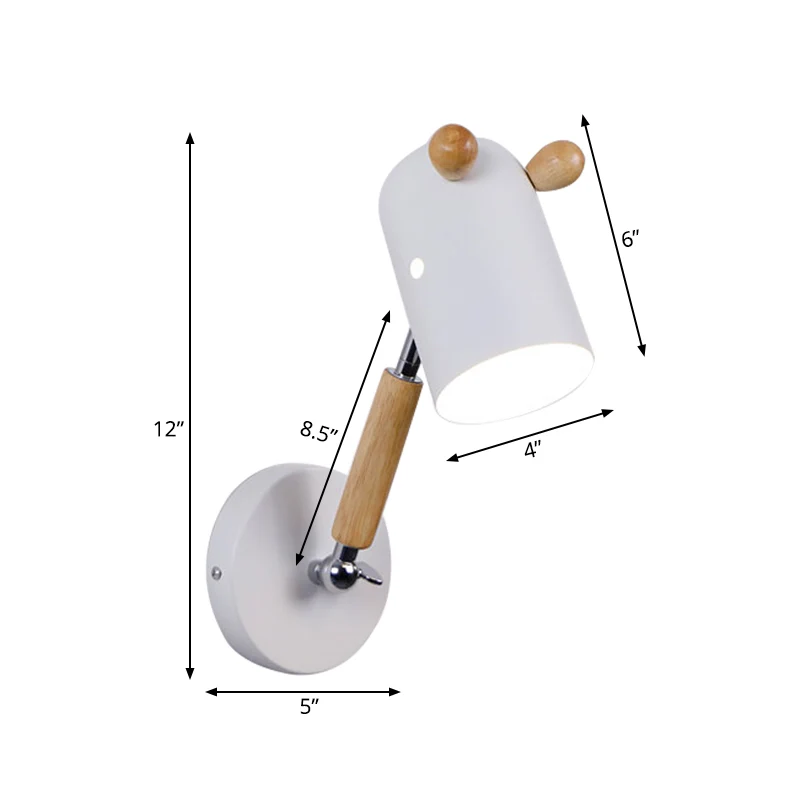 Metalen Trojaanse vorm wandkandelaar 1 licht Scandinavische stijlvolle wandlamp voor eetkamer Clearhalo