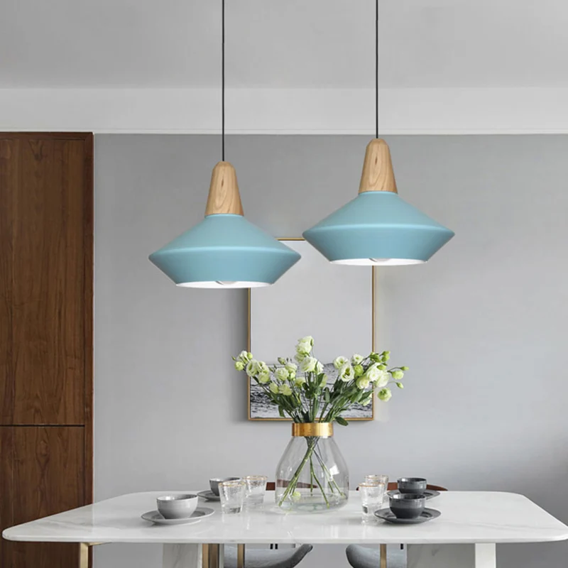 Metalen urn hanglamp modernistisch 1-lamps plafondophanglamp blauw/grijs voor eetkamer Clearhalo