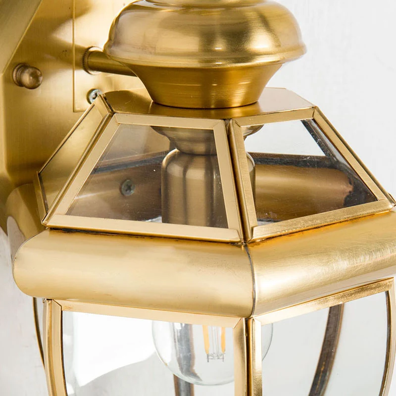 Metalen Urn Sconce Light Traditioneel 1 Kop Messing Wandlamp Armatuur voor Woonkamer Clearhalo