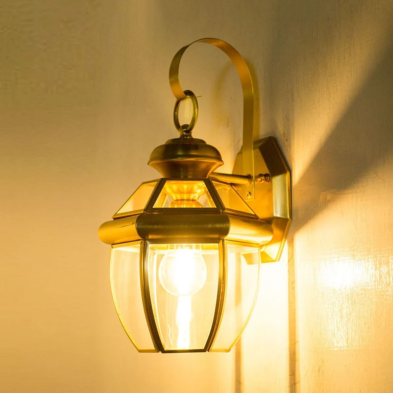 Metalen Urn Sconce Light Traditioneel 1 Kop Messing Wandlamp Armatuur voor Woonkamer Clearhalo