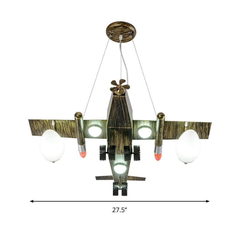 Metalen vliegtuig hangende hanglampen Moderne hanglamp voor jongensslaapkamerwinkel Clearhalo