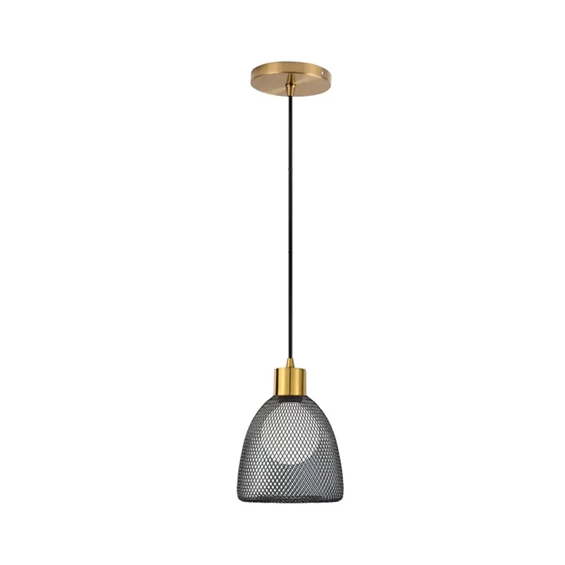 Metallic Bell Hanglamp Modernistisch 1 Lamp Zwart/Wit Hanglamp voor Eetkamer Clearhalo