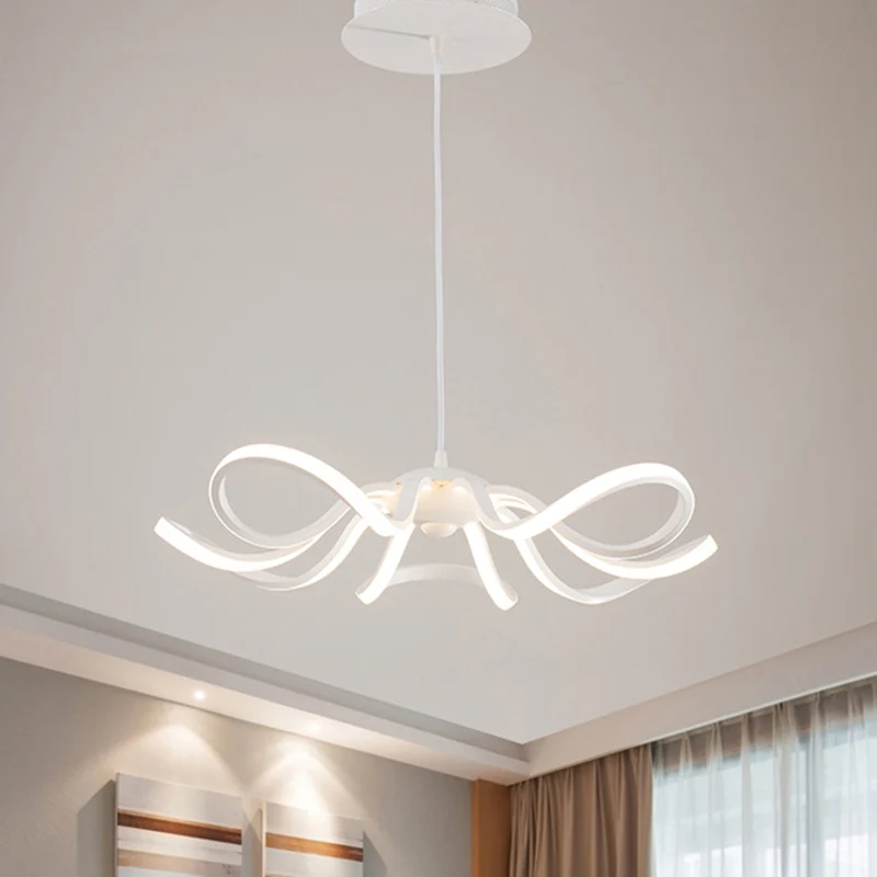Minimalisme Rozet Hanglamp Aluminium Slaapkamer LED Hanglamp warm/wit/natuurlijk licht Clearhalo