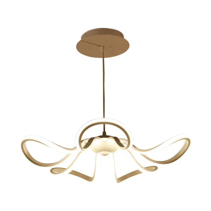 Minimalisme Rozet Hanglamp Aluminium Slaapkamer LED Hanglamp warm/wit/natuurlijk licht Clearhalo