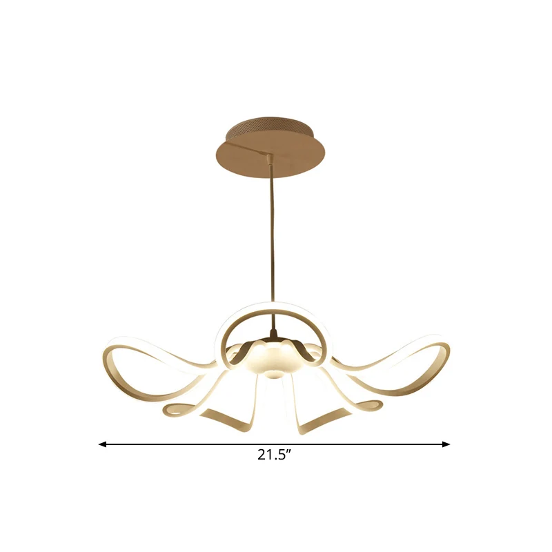 Minimalisme Rozet Hanglamp Aluminium Slaapkamer LED Hanglamp warm/wit/natuurlijk licht Clearhalo
