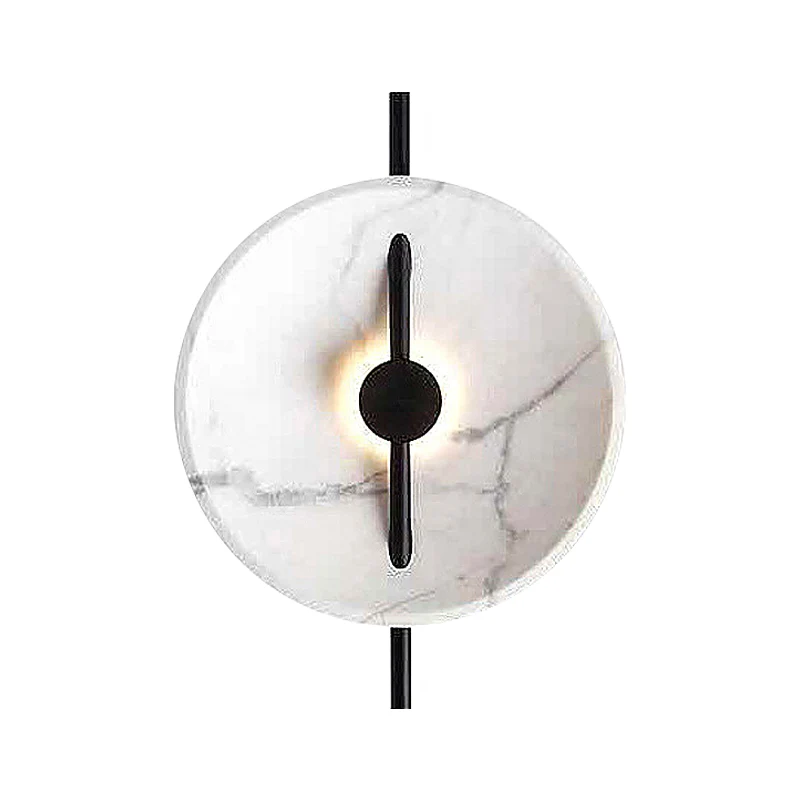 Minimalistische acryl LED schanslamp witte schijf wandmontage lichtarmatuur warm/wit licht Clearhalo
