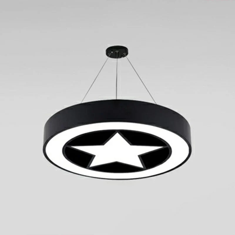 Minimalistische cirkelvormige kroonluchterverlichting Acryl vergaderruimte LED-hanglamp Clearhalo