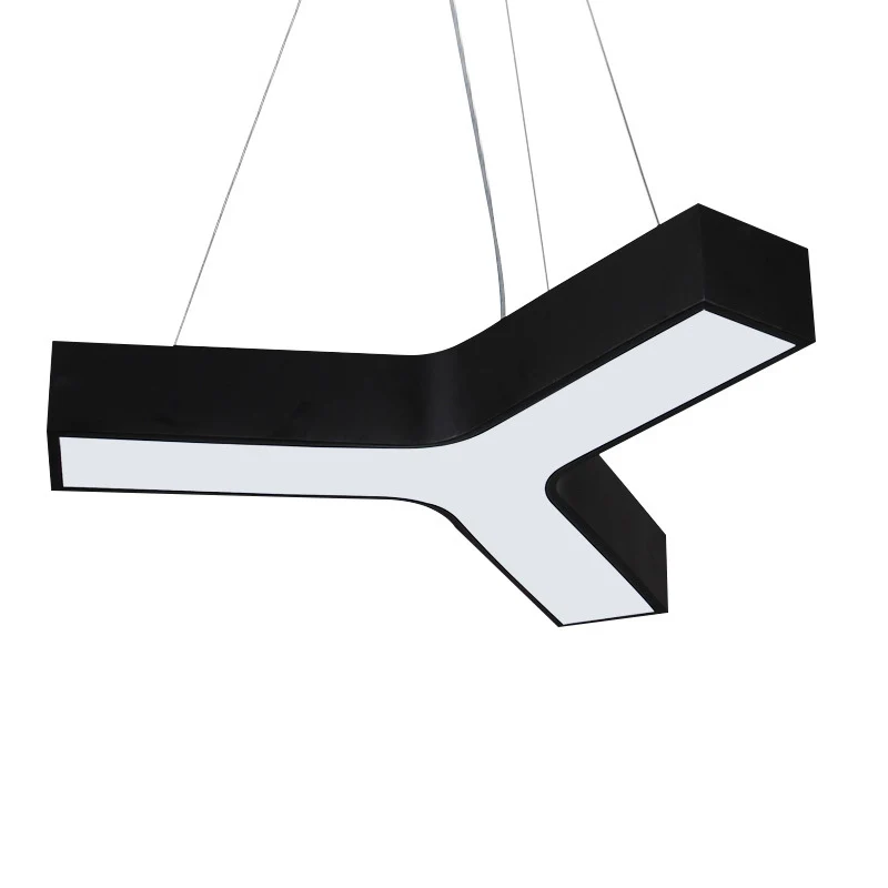 Minimalistische LED-hanglamp Y-vorm hanglamp met acrylkap Clearhalo