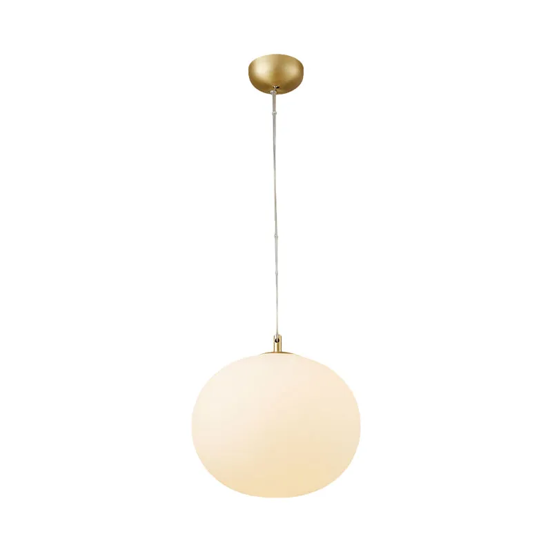 Moderne bolhanglampenset wit glas 11"/13" W 1 lamp eetkamer ophangverlichting Clearhalo