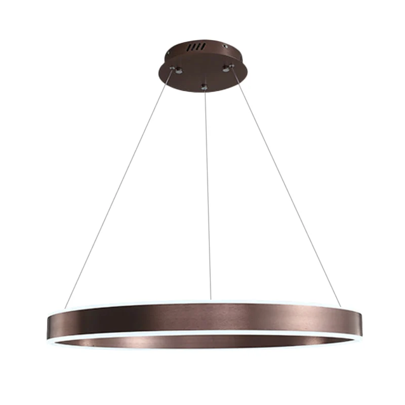 Moderne gedraaide hangende kroonluchter acryl 1/2/3 lampen woonkamer hangende plafondlamp bruin, natuurlijk licht Clearhalo