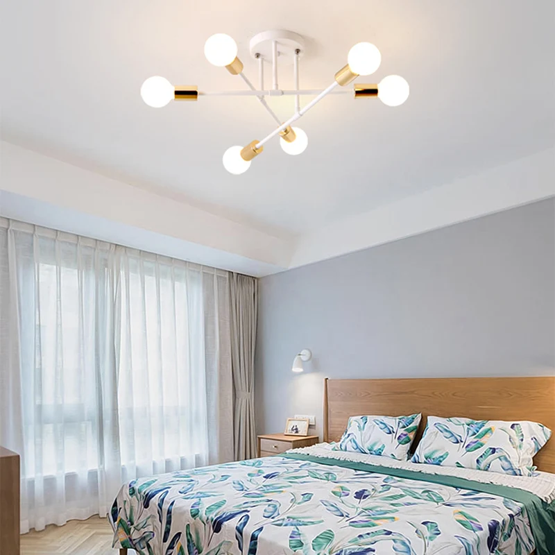 Moderne gestapelde lineaire plafondlamp metaal energiebesparende semi-inbouwlamp voor hotel Clearhalo
