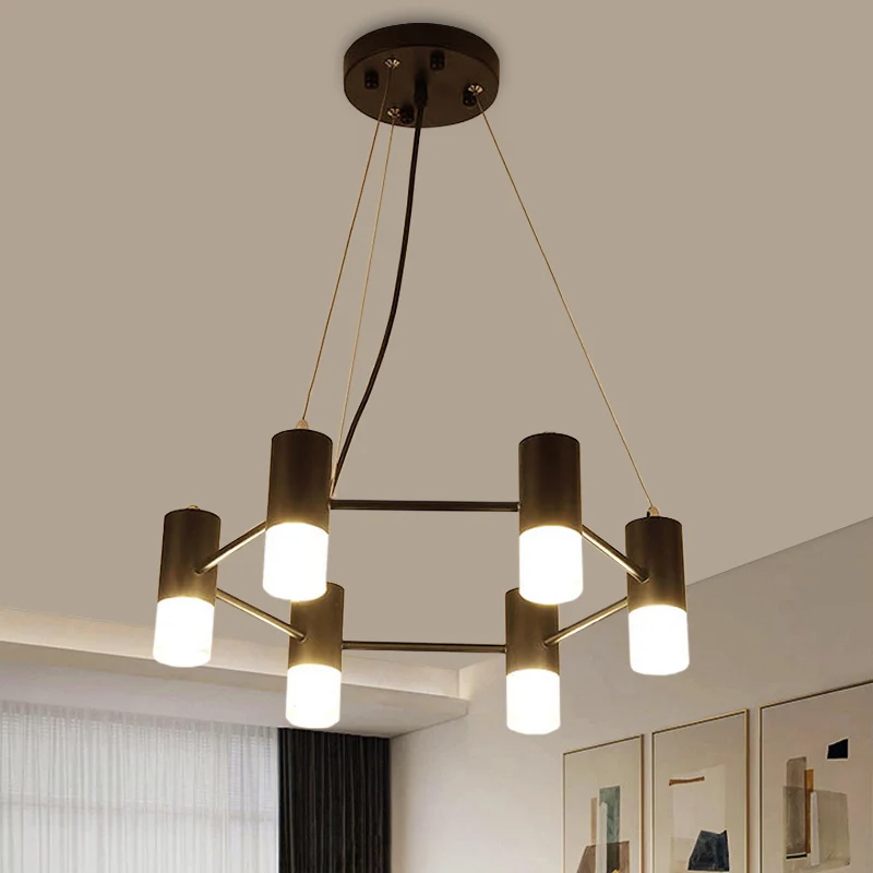 Moderne honingraatvormige kroonluchter metalen zwarte hanglamp voor hotelwoonkamer Clearhalo