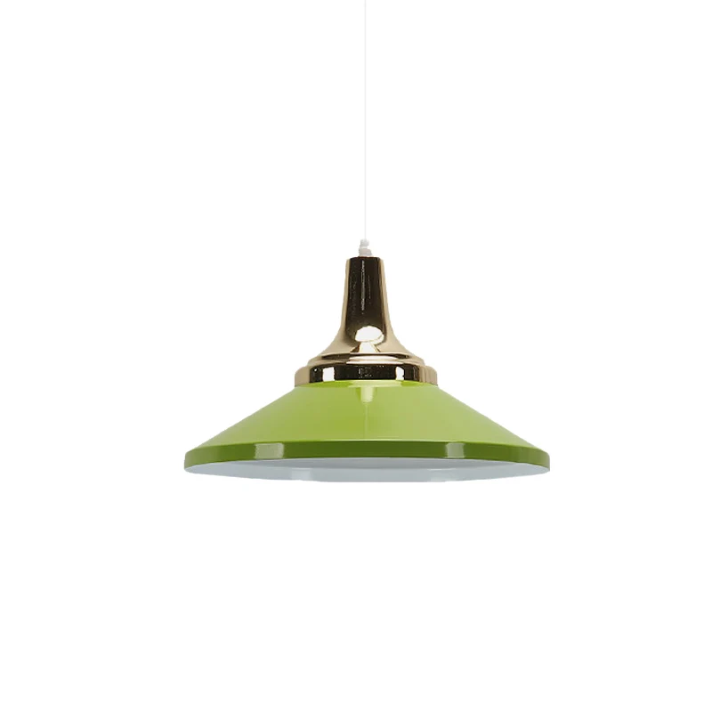 Moderne ondiepe piramide hanglamp aluminium 1 lamp gepolijste hanglamp voor gang Clearhalo