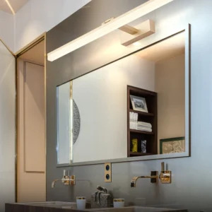 Moderne stijl bewapende LED wandmontage ijdelheid verlichting metalen eenvoudige badkamer ijdelheid schans Clearhalo