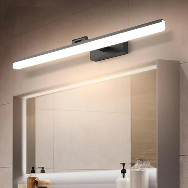 Moderne stijl bewapende LED wandmontage ijdelheid verlichting metalen eenvoudige badkamer ijdelheid schans Clearhalo