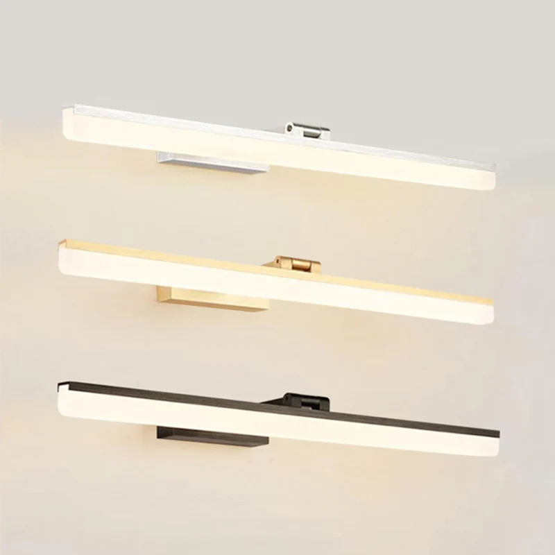 Moderne stijl bewapende LED wandmontage ijdelheid verlichting metalen eenvoudige badkamer ijdelheid schans Clearhalo