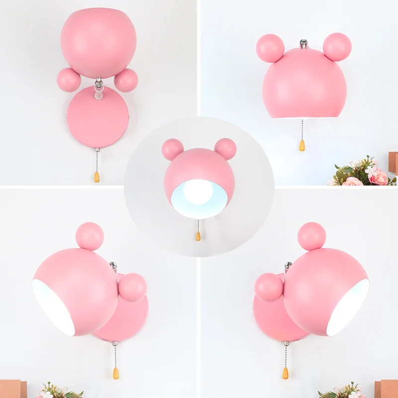 Moderne stijl cirkel wandgemonteerde lamp metaal 1 licht wandkandelaar verlichting voor slaapkamer Clearhalo