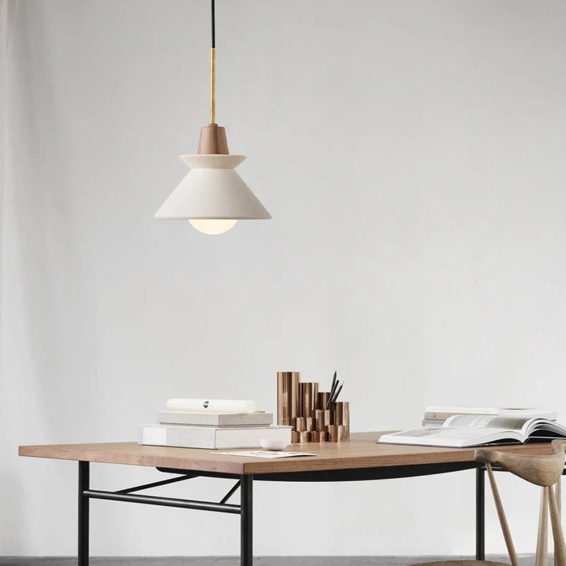Moderne stijl geometrische hanglamp Cement enkele eetkamer hanglamp Clearhalo