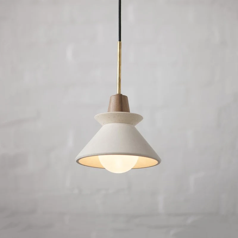 Moderne stijl geometrische hanglamp Cement enkele eetkamer hanglamp Clearhalo