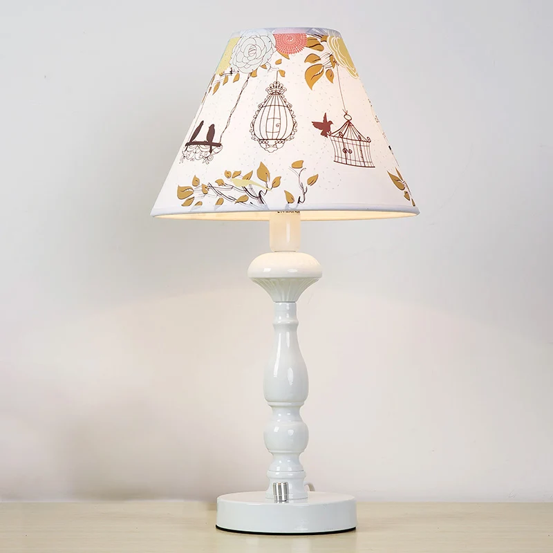 Moderne witte leeslamp met stoffen kap 1 kopstudielamp voor woonkamer Clearhalo