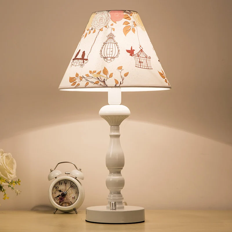 Moderne witte leeslamp met stoffen kap 1 kopstudielamp voor woonkamer Clearhalo