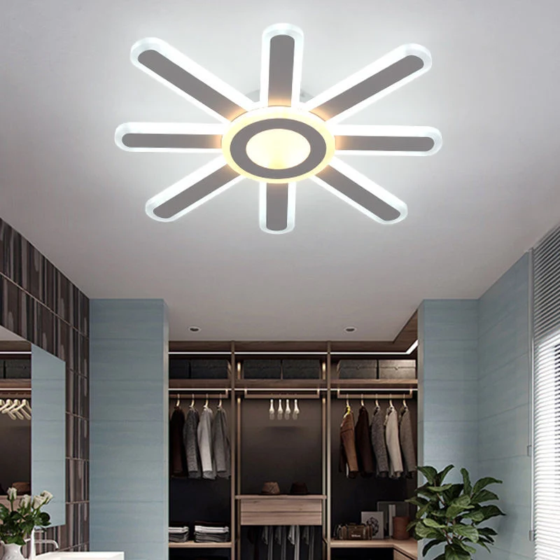 Moderne, zonverzonken plafondlamp van acryl LED-plafondlamp wit voor studeerkamergang Clearhalo