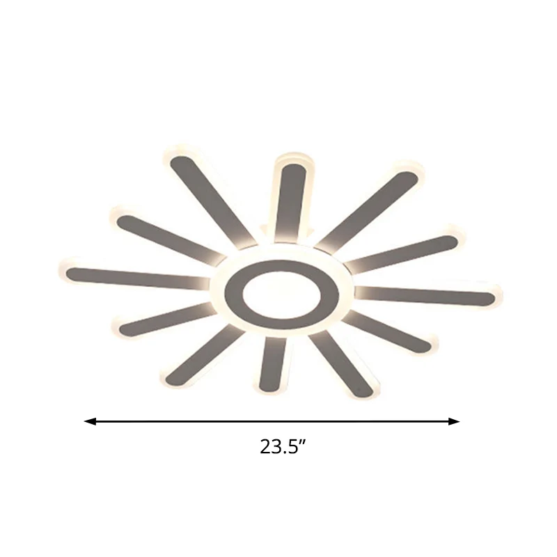Moderne, zonverzonken plafondlamp van acryl LED-plafondlamp wit voor studeerkamergang Clearhalo