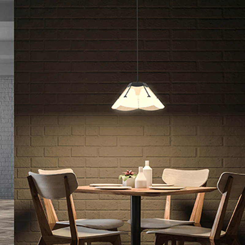 Modernisme Geschulpte Hanglamp Wit Glas 1 Licht Woonkamer LED Plafondhanger Clearhalo