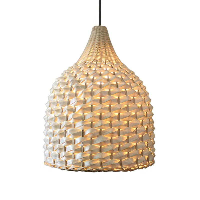 Modernisme Mand Hanglamp Bamboe 1 Lamp Hanglamp Beige Clearhalo