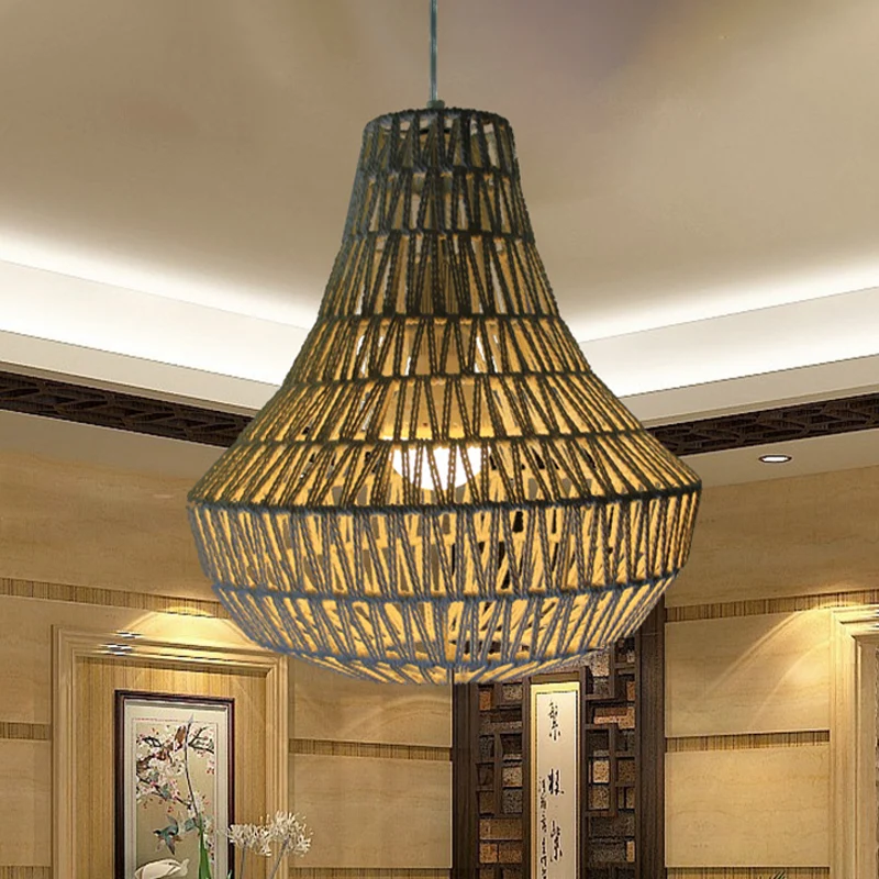 Modernisme peervormige hanglamp papier 1 lamp hanglamp beige Clearhalo