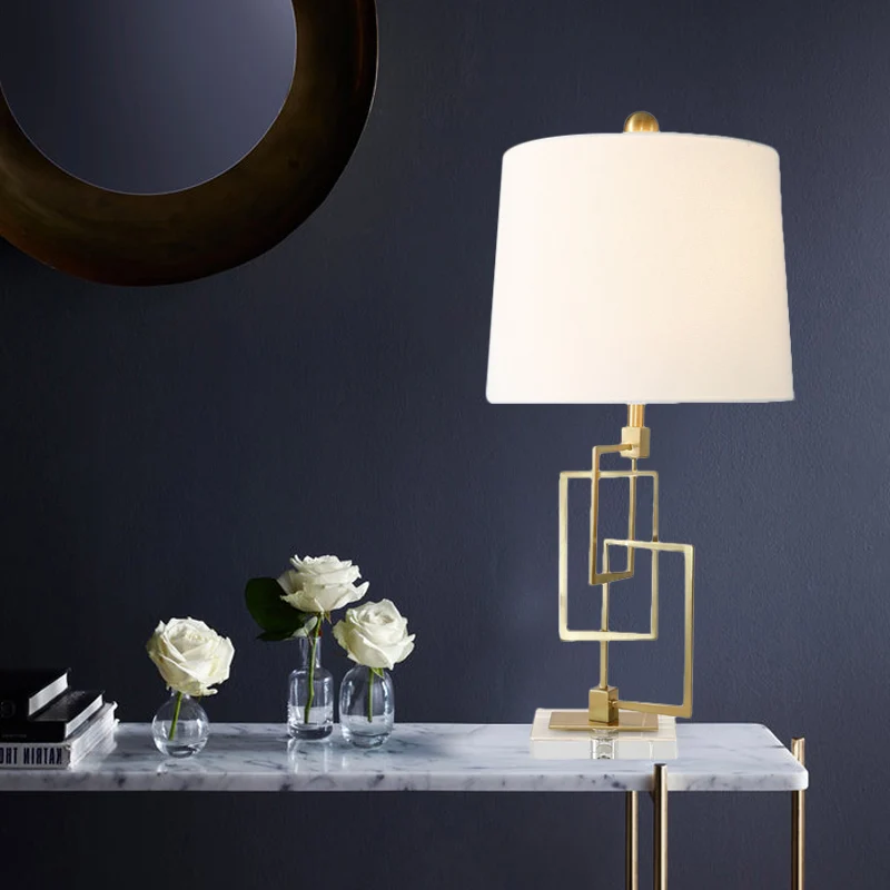 Modernistische taakverlichting met 1 lamp, wit vat, leesboeklamp met stoffen kap Clearhalo