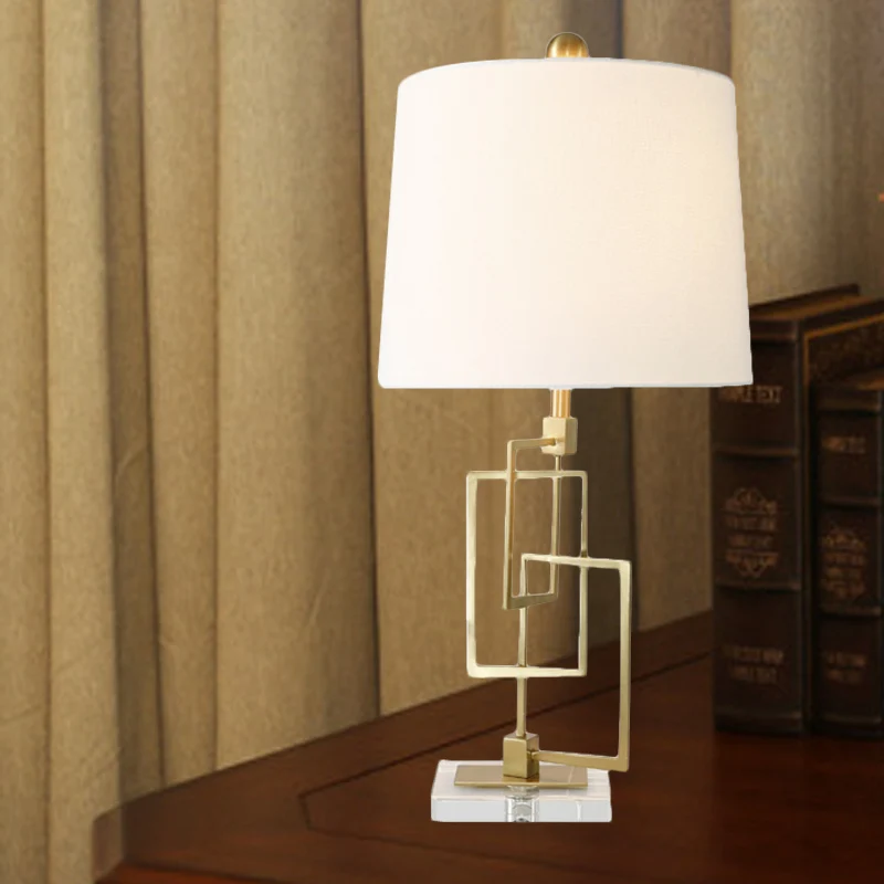 Modernistische taakverlichting met 1 lamp, wit vat, leesboeklamp met stoffen kap Clearhalo