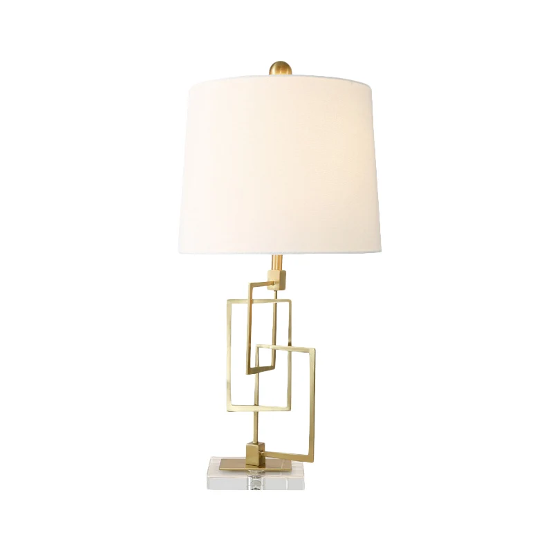 Modernistische taakverlichting met 1 lamp, wit vat, leesboeklamp met stoffen kap Clearhalo