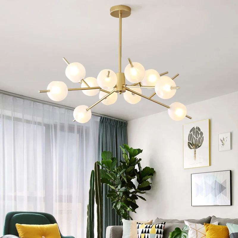 Modos plafond hanglamp moderne opaal matglazen woonkamer kroonluchter licht Clearhalo