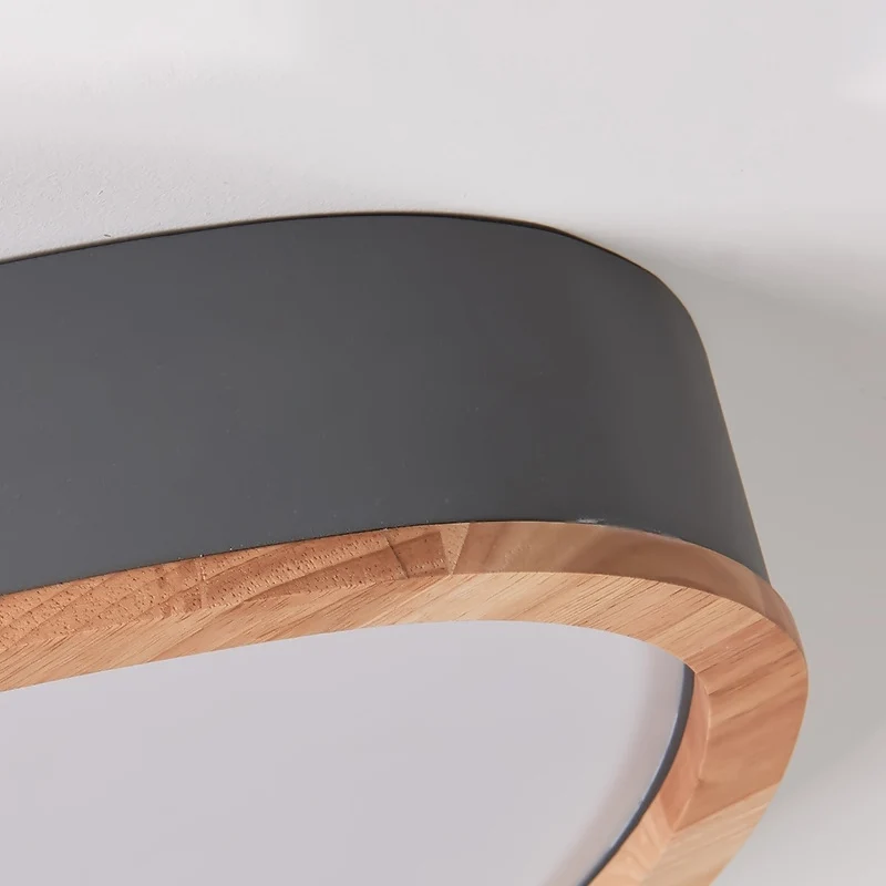 Mooie druppelvormige plafondlamp van hout en acryl LED-plafondarmatuur voor jongensslaapkamer Clearhalo