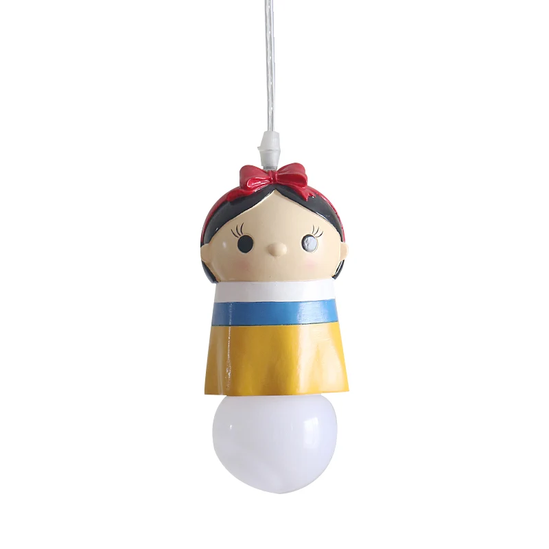 Mooie hanglamp voor klein meisje, 1 lamp, hars-ophanglamp voor de kleuterschool Clearhalo