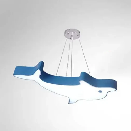 Mooie moderne LED-plafondhanger Dolfijn acryl hanglamp voor keuken Clearhalo