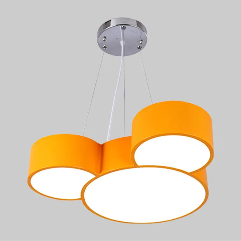 Muiskop hangende kroonluchter cartoon acryl slaapkamer LED ophanghanger geel/groen/blauw Clearhalo