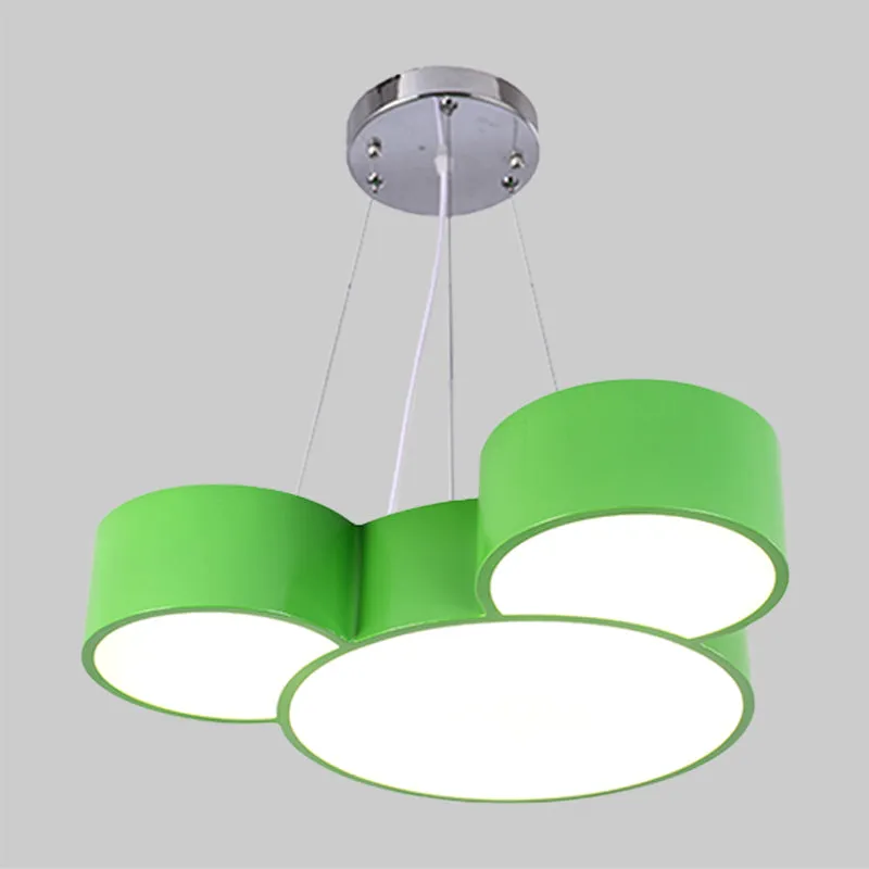 Muiskop hangende kroonluchter cartoon acryl slaapkamer LED ophanghanger geel/groen/blauw Clearhalo