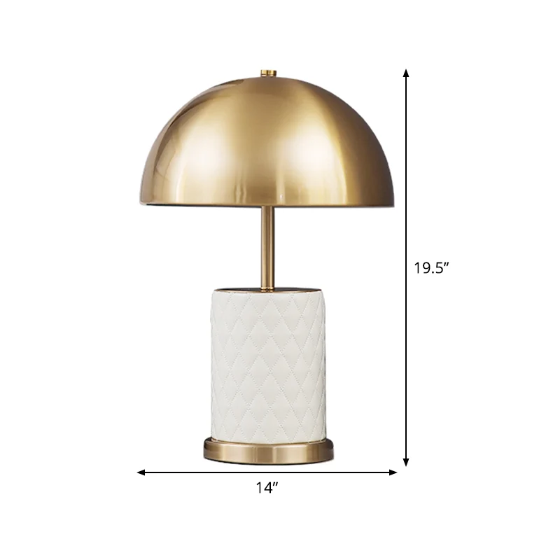 Nachtkastje met metalen kom, verlichting, postmodern, 1 kop, messing nachtkastje voor slaapkamer Clearhalo