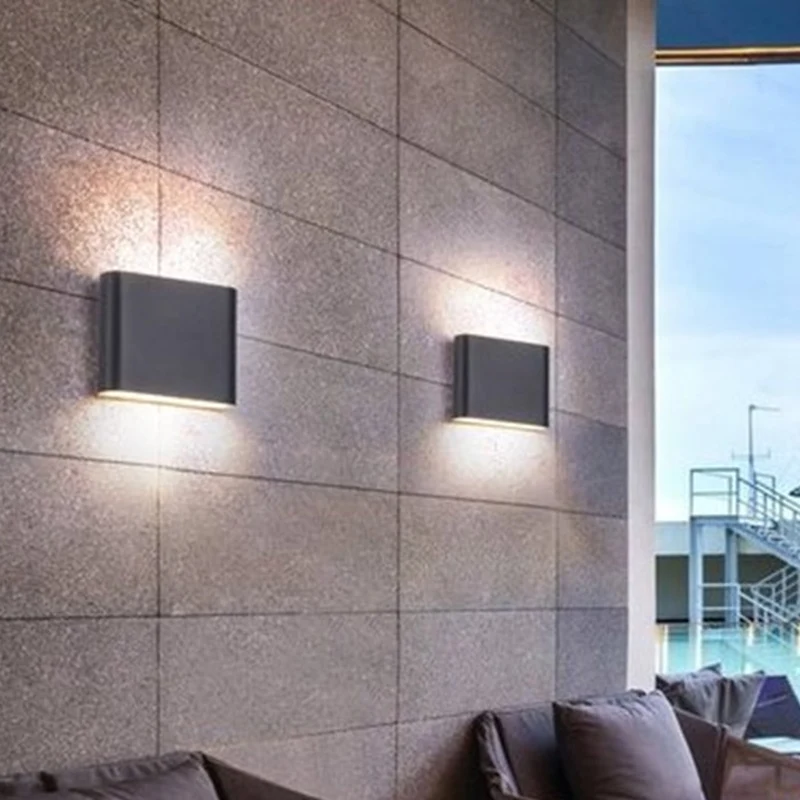 Op- en neerwaartse verlichting Wandmontage Lichtarmatuur Eenvoud Waterdicht Schanslicht voor woonkamer Clearhalo